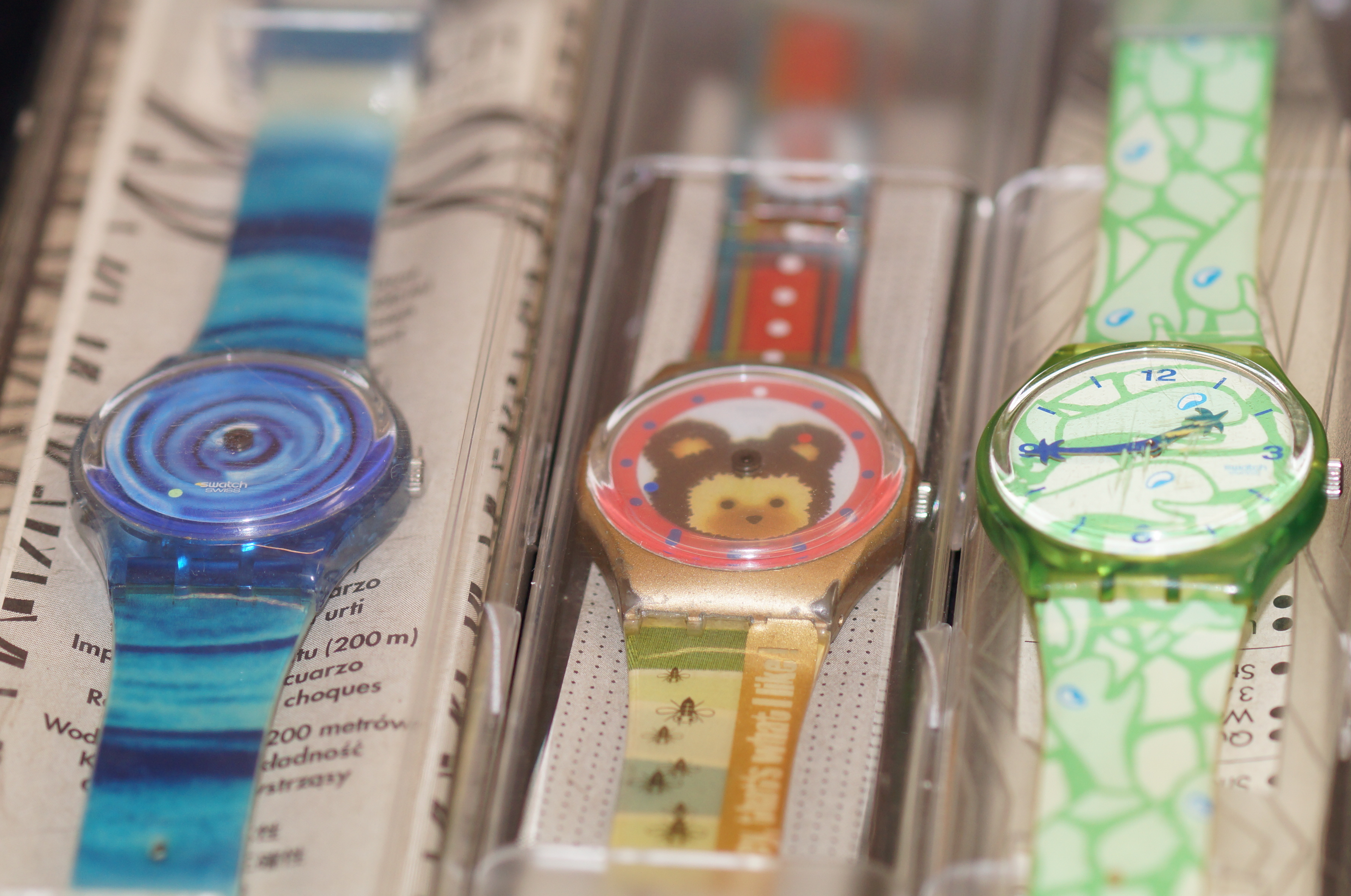 3 Swatch watches