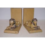 Pair of sphinx bookends