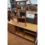 Medium unit, mirror & folding card table