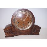 Oak mantle clock