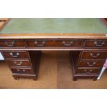 Twin pedestal desk