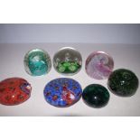 Collection of paper weights to include caithness &