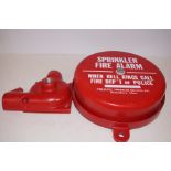 American vintage sprinkler fire alarm with fitting