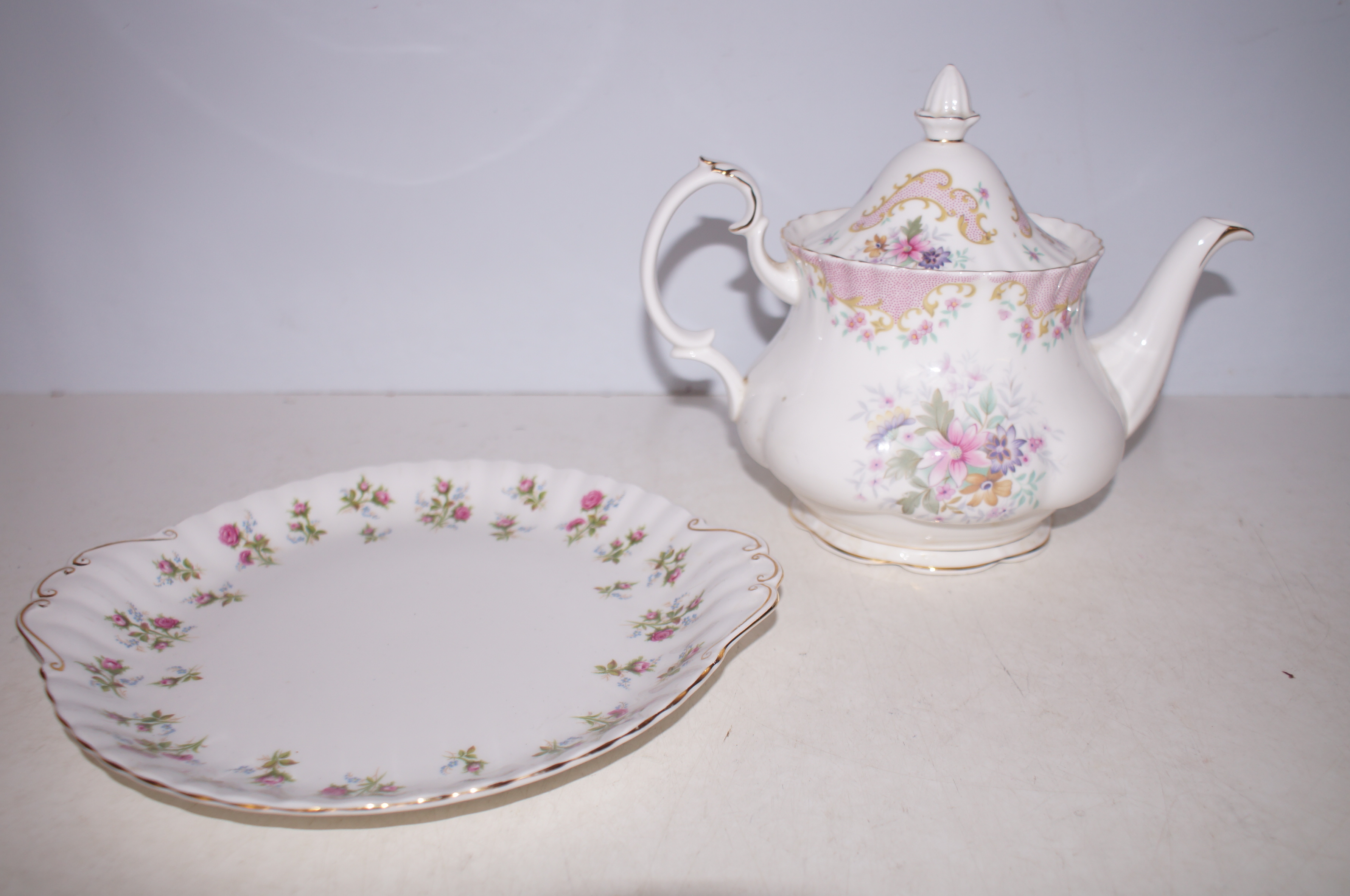 Royal Albert serenity teapot together with royal A