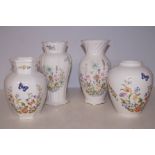 Collection of 4 Aynsley vases