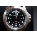 Gents Hamilton khaki day/date wristwatch, as new