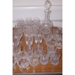 Good quality collection of cut crystal glasses all