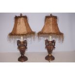 Pair of modern table lamps