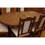 Good quality dining table & 6 chairs, possibly old