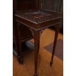 Edwardian side table with note pad drawer