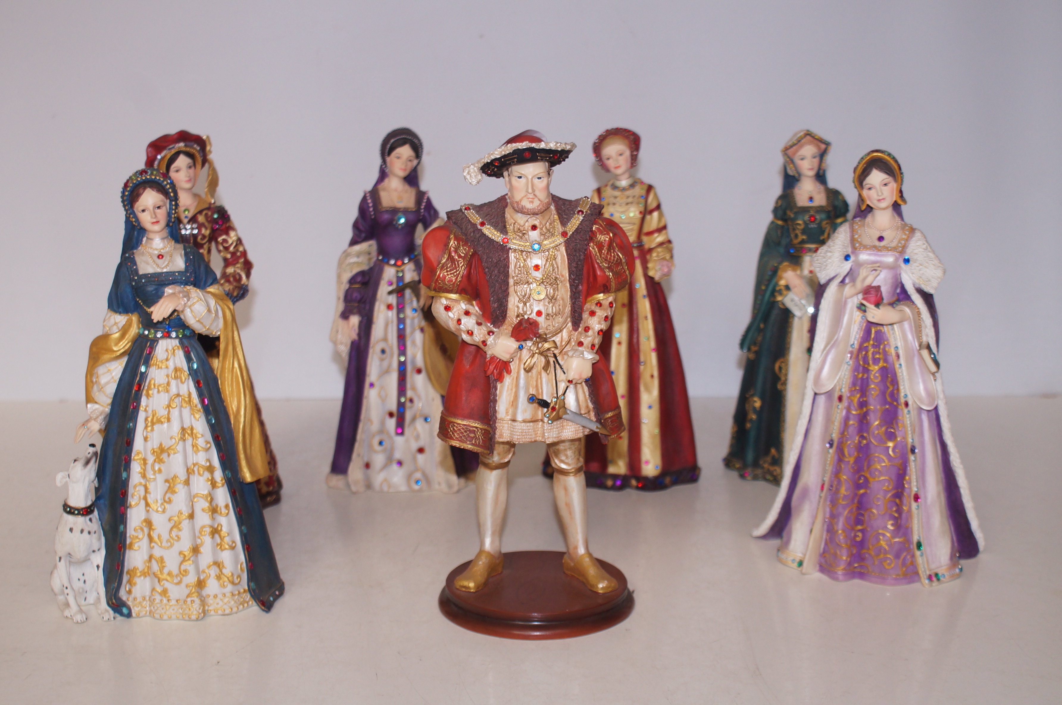 Regency fine arts Henry VIII & his 6 wives Height