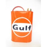 Orange Gulf petrol can