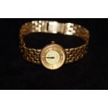 18ct Gold case & strap Omega Deville ladies wristw