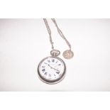 H Williamson, London WW1 pocket watch, crows foot