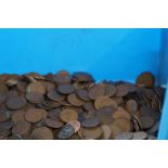 Approximately 6KG of British copper coinage, mostl