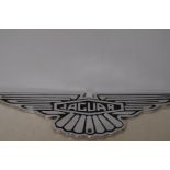 Chrome jaguar wall plaque