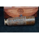 Brass & leather dollond London telescope & case