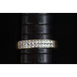 9ct Gold 22 stone dress ring Size P