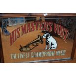 His masters voice advertising mirror 60 x 80 cm