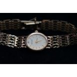 Accurist 9ct gold case & strap ladies wristwatch T