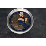 United states navy Popeye commemorative coin