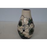 Moorcroft snow song vase