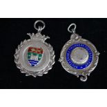 2 Silver watch fobs