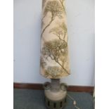 Very large west German lamp & shade Height 129 cm