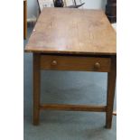 Early Victorian pine, farmhouse table fitted with