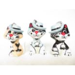 Lorna Bailey the 3 musketeer cats Height 14 cm