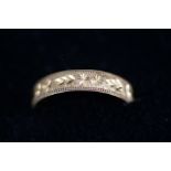 9ct gold ring Size W