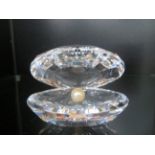 Swarovski crystal oyster & pearl with original box