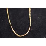 9ct gold necklace 46cm