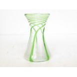 Early 20th century blown glass vase Height 10 cm