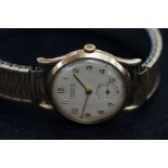 9ct Gold cased Mappin campaign vintage wristwatch