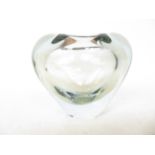 1950's Smoked glass holmegaard vase Height 8 cm
