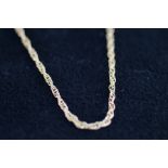 9ct gold necklace 46cm 3.6 grams