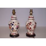2x Masons table lamps Height 25 cm