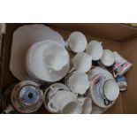 Box of ceramics to include Shelley