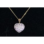 9ct Gold heart necklace