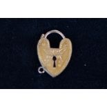 9ct Gold back & front padlock