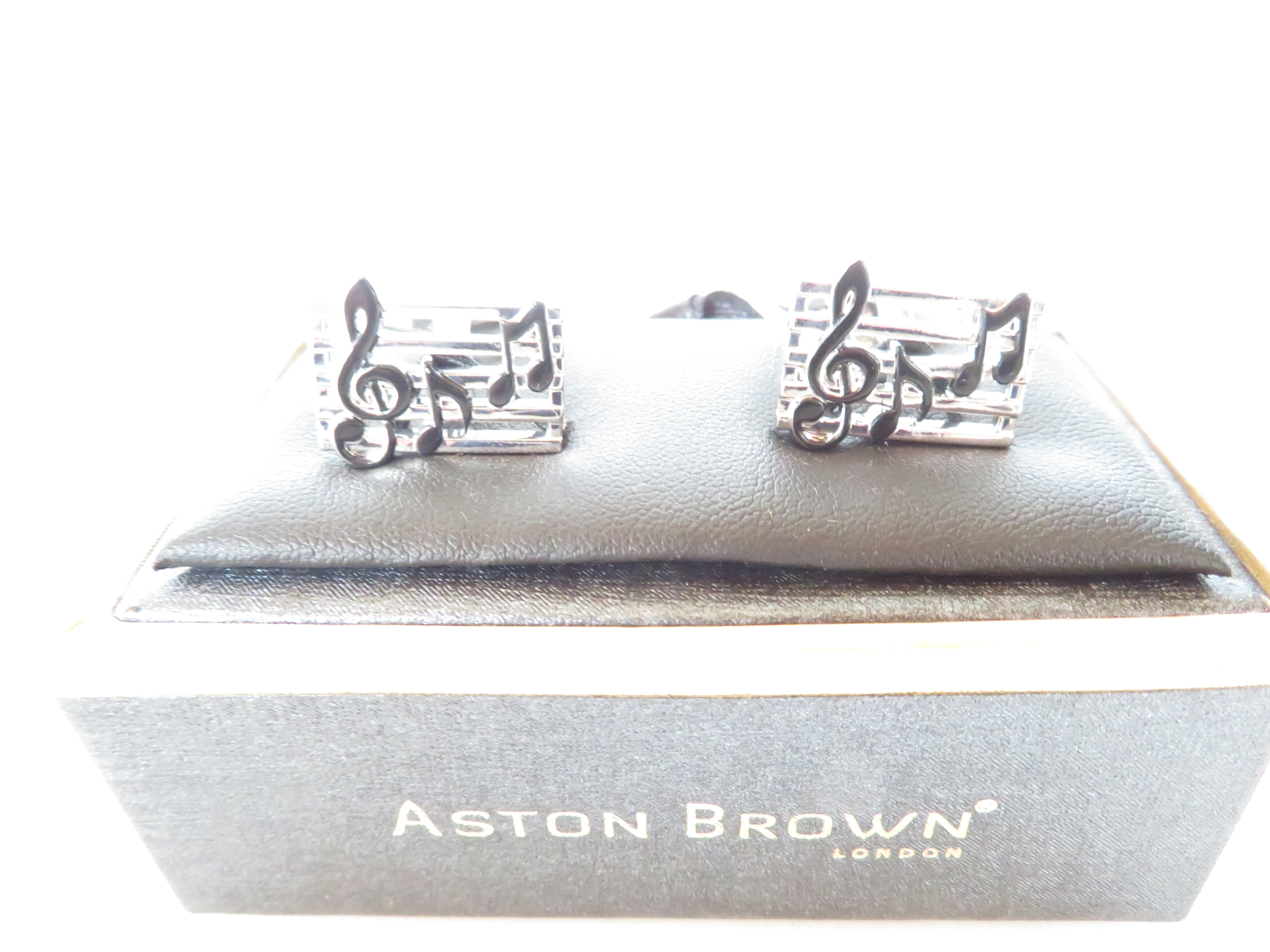 Aston Brown music cufflinks