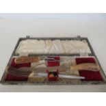 Antler carving set