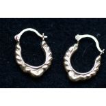 9ct gold loop earrings