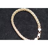 9ct Gold bracelet Weight 5.1g