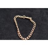 9ct Gold rose gold bracelet Weight 15.8g