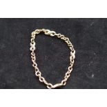 9ct Gold bracelet Weight 15.2g