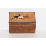Original art deco Burr walnut table cigarette box