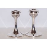 2x Silver candlesticks Birmingham 1921, some bruis