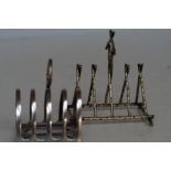 2x Plated toast racks